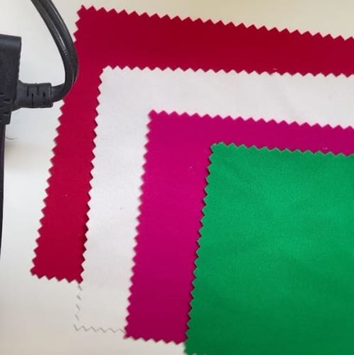 Customer photo review of Fuchsia Stretch Crepe
