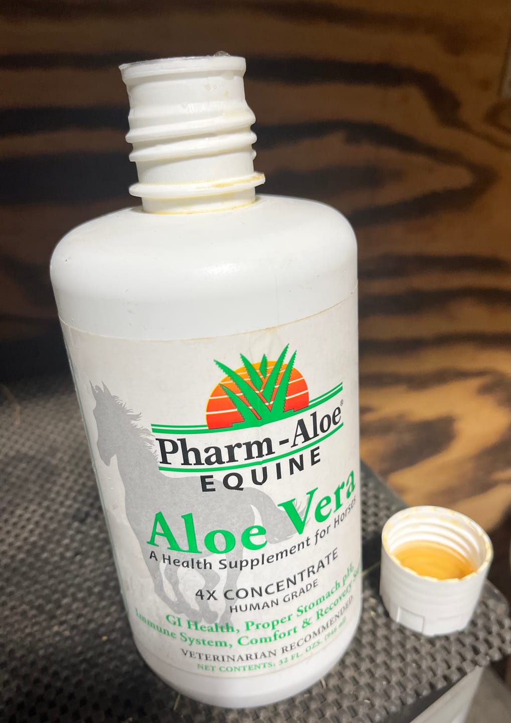 Customer photo review of Equine Aloe Vera Juice