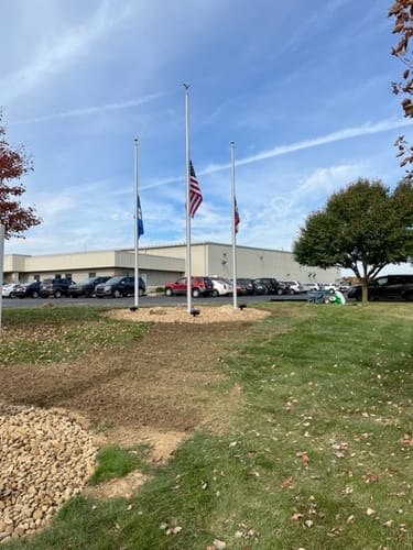 Customer photo review of 4x6ft 2-ply polyester American Flag (Popular Size)