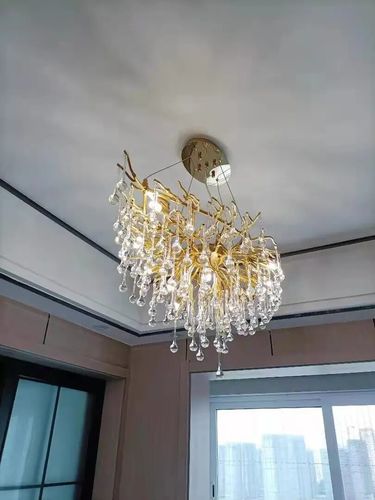 Customer photo review of JC Doris Branch Crystal Chandelier Light