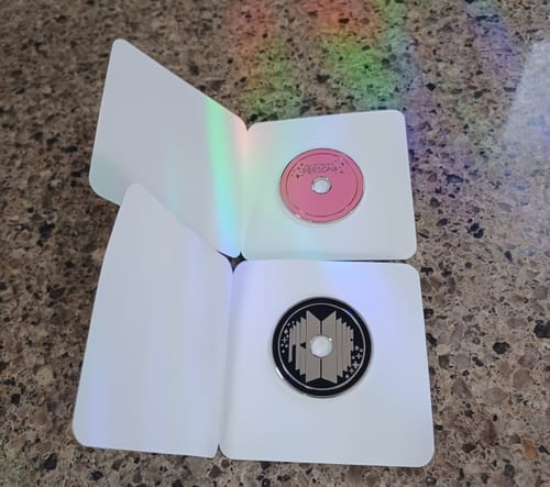 Customer photo review of BTS Anthology CD Enamel Pins Collection Part II
