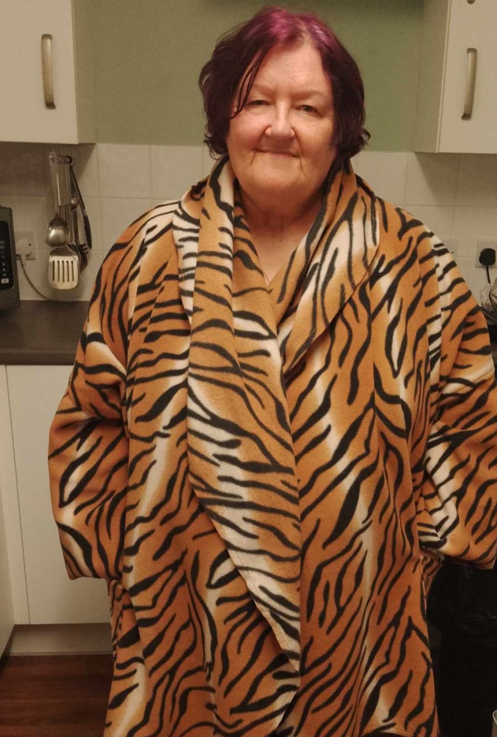 Customer photo review of Tiger Anti Pill Polar Fleece Fabric