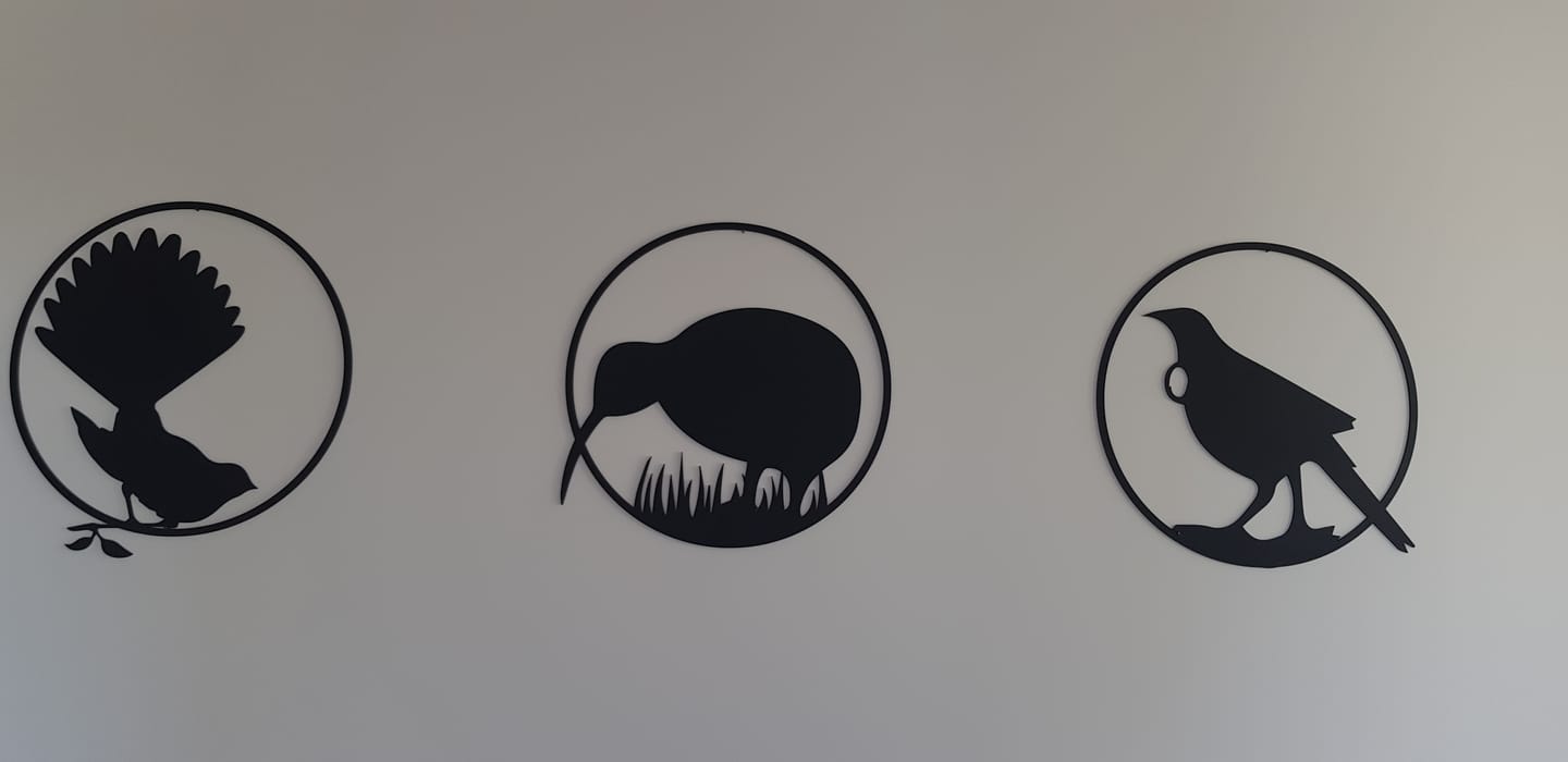 Customer photo review of NZ Native Birds Wall Art Set