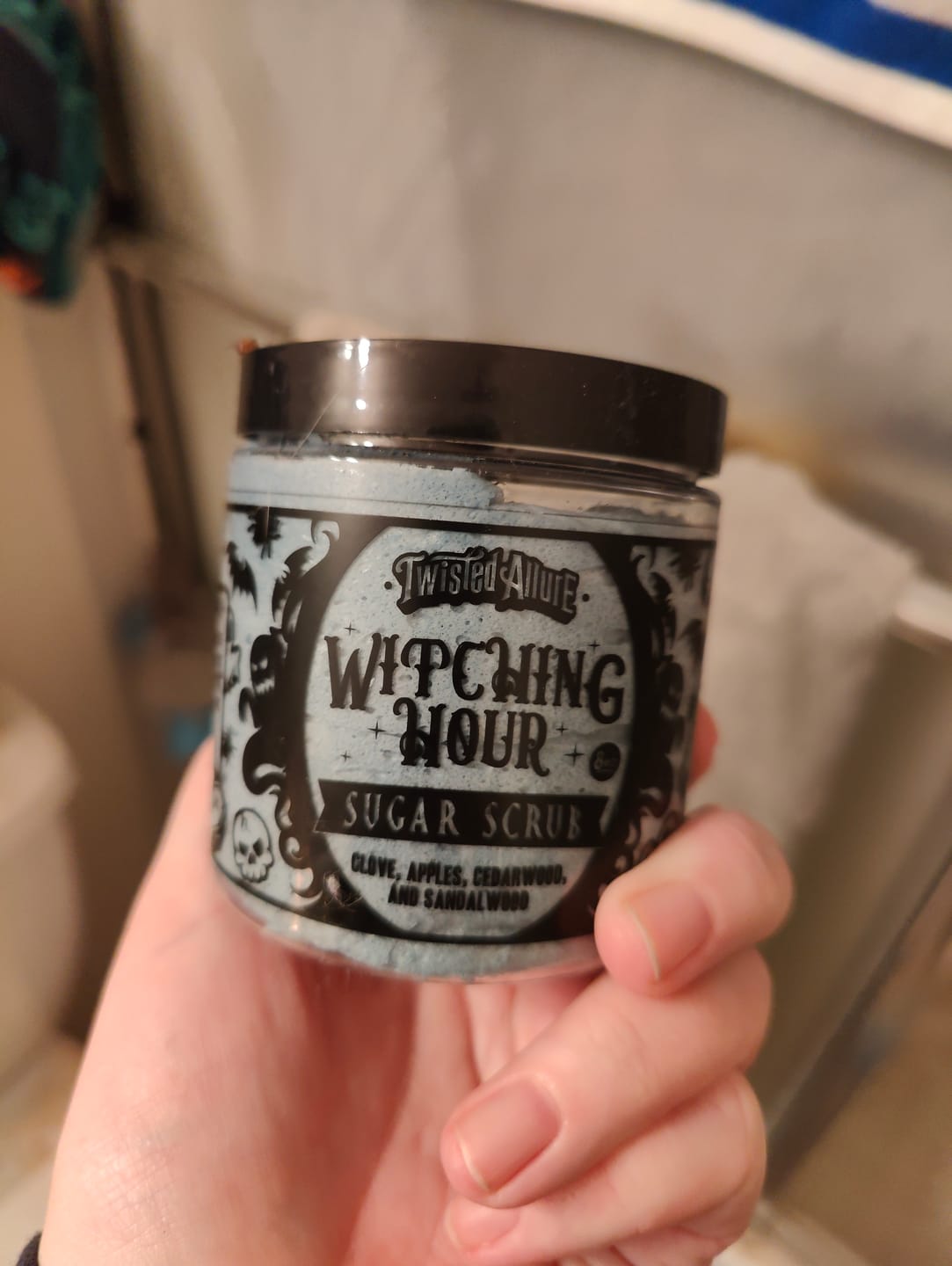 Customer photo review of The Witching Hour  Sugar Scrub (Clove, Sandalwoods & Apples)