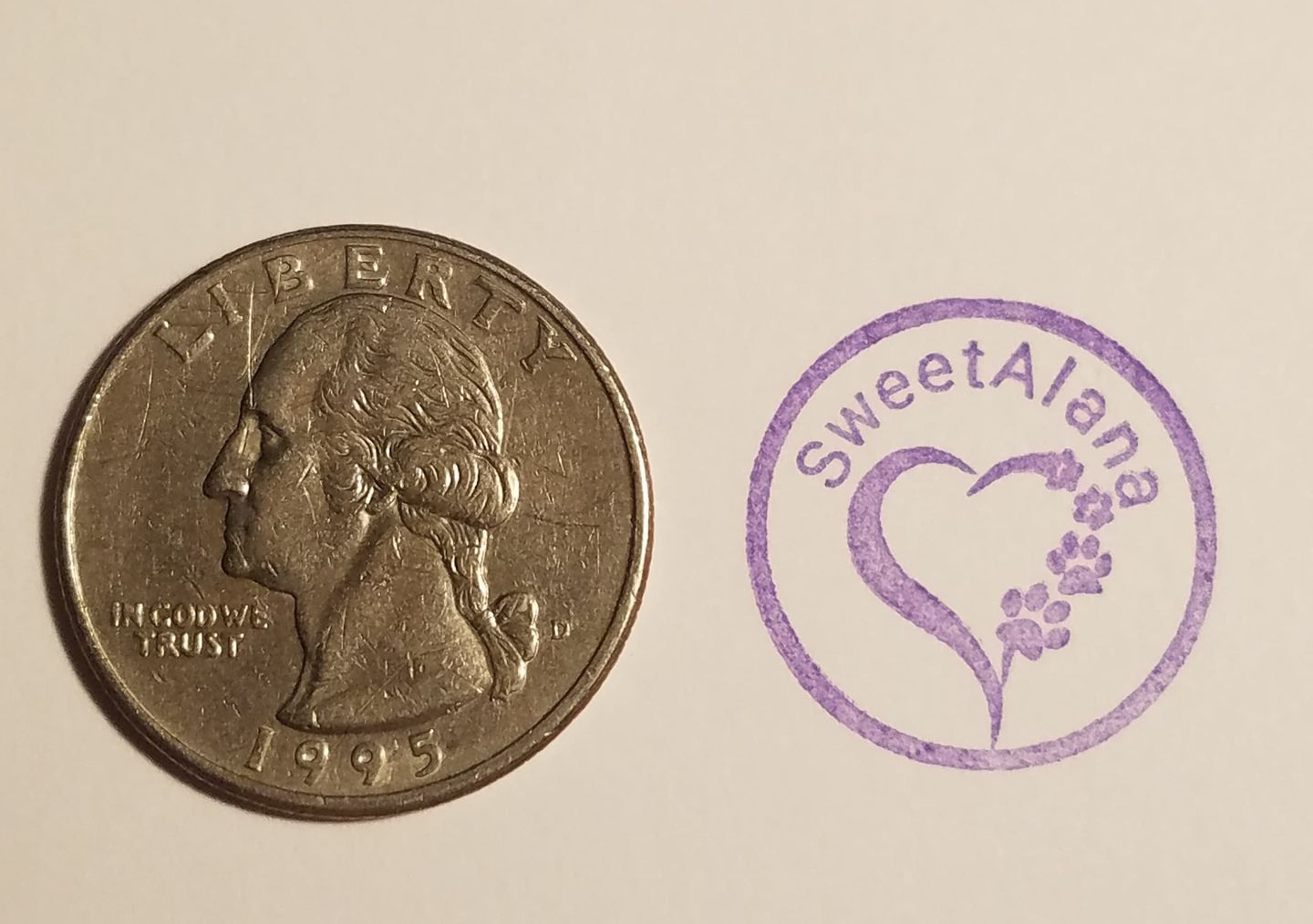 Customer photo review of Small Wood Stamp