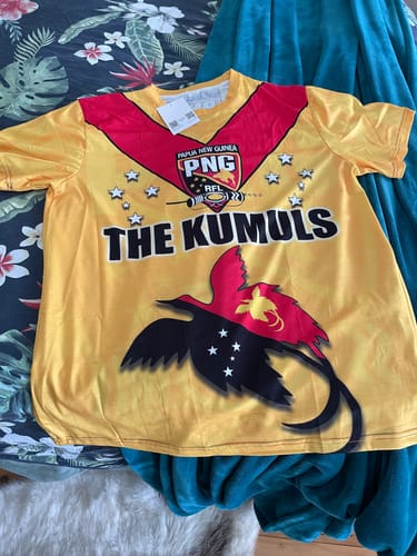 Customer photo review of Papua New Guinea Rugby T Shirt PNG The Kumuls LT20
