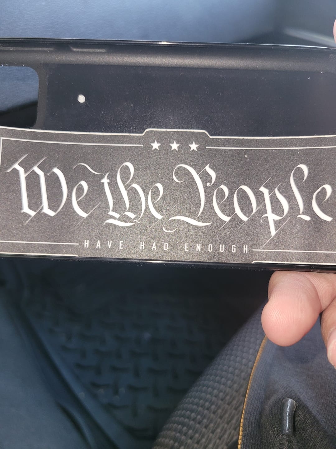 Customer photo review of We the People Decal