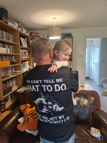 Customer photo review of My Granddaughter Premium Fit Mens Tee