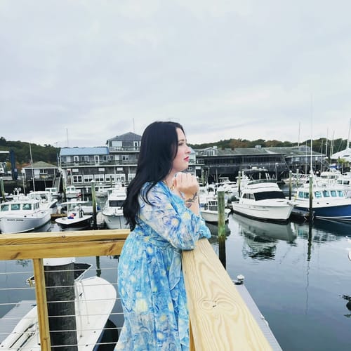 Customer photo review of Van Gogh Starry Night dreamy long dress