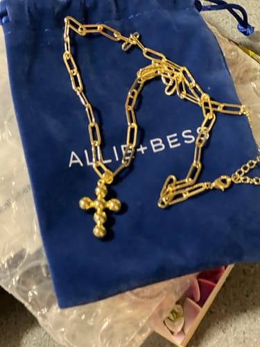 Customer photo review of Bubble Cross Charm