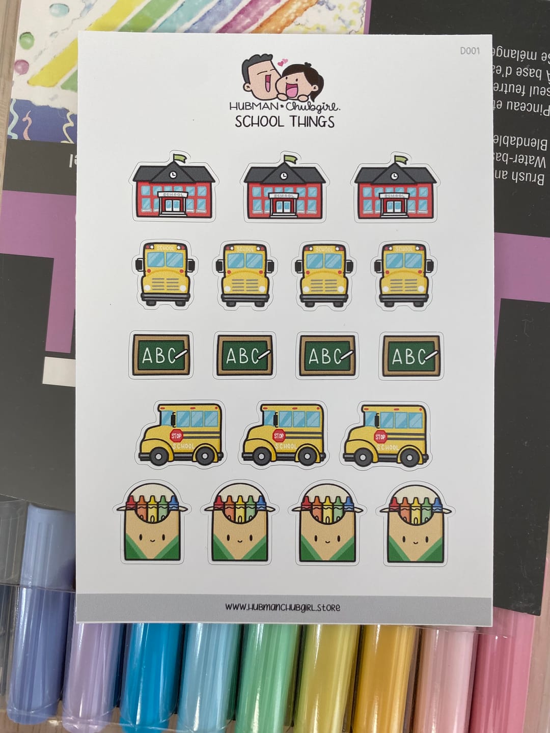 Customer photo review of School Things Planner Stickers