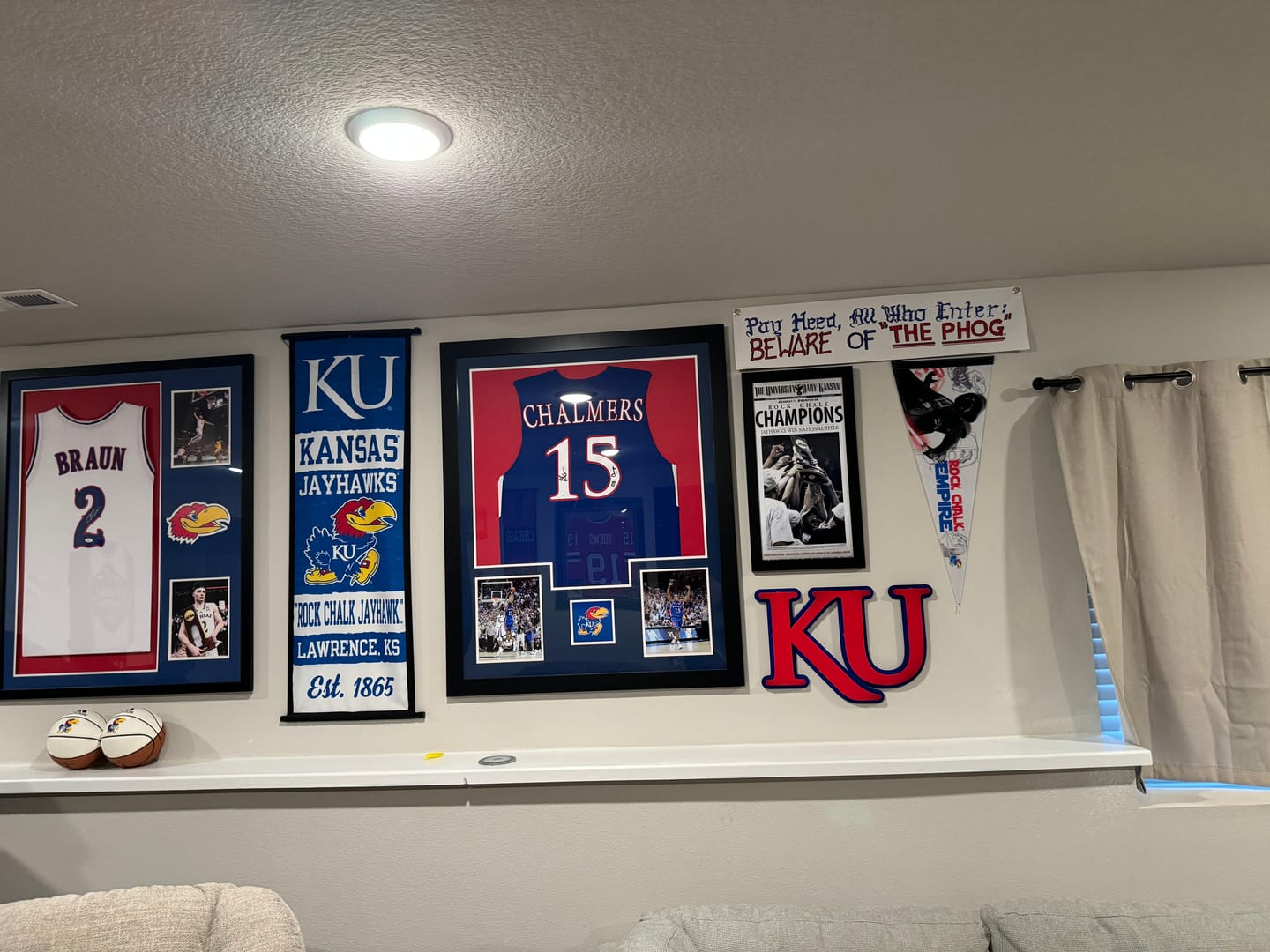 Customer photo review of University of Kansas KU 3D Vintage Metal Wall Art