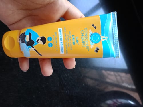 Customer photo review of Hybrid SPF 50 PA++++ Sun Drink™️ Water Resistant Unwind | Ceramide Sunscreen