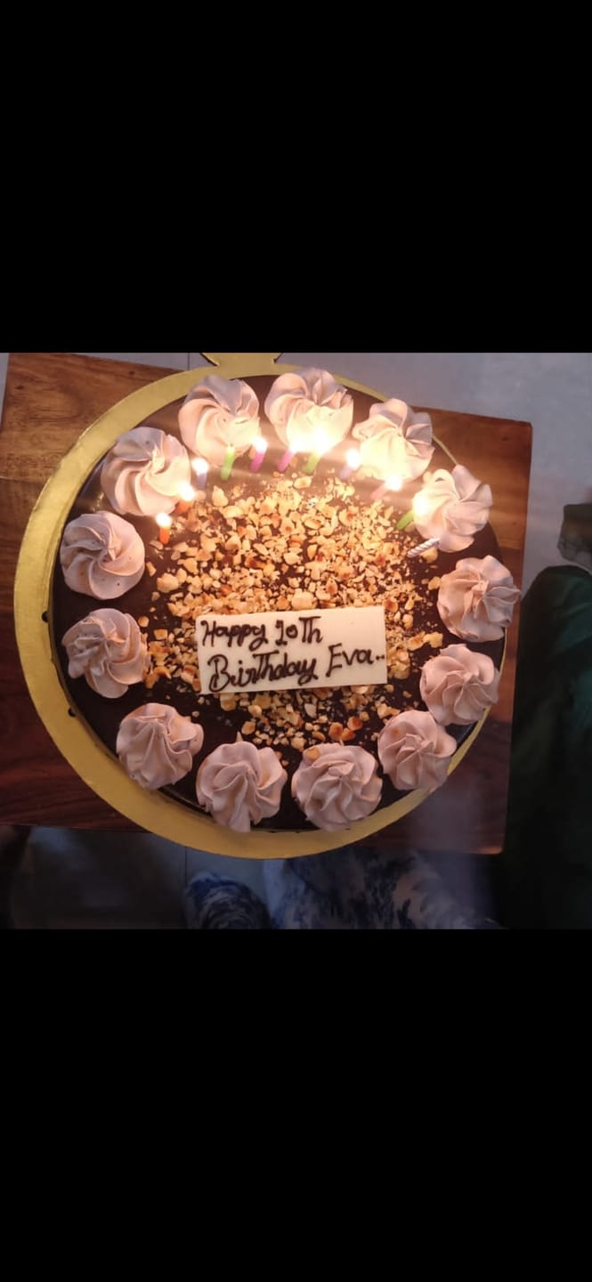 Customer photo review of Blueberry Baked Cheesecake