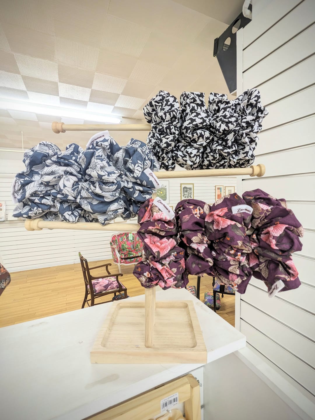 Customer photo review of Large Sketched Flowers Cotton Poplin Fabric