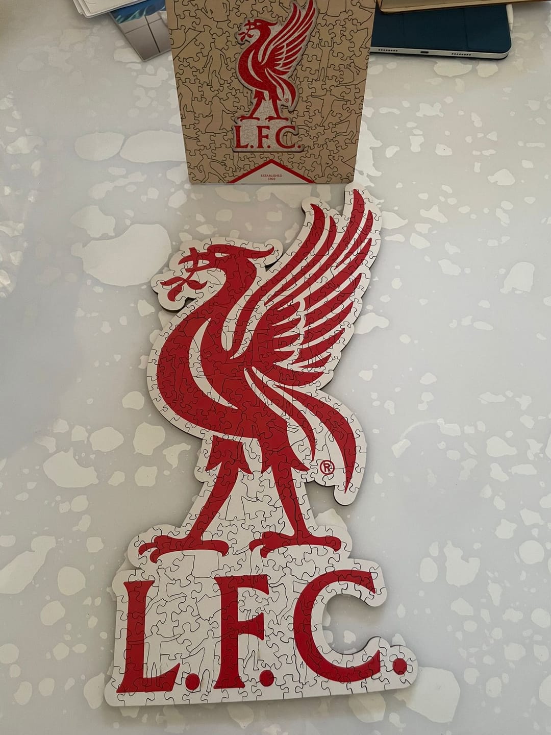 Customer photo review of Liverpool FC® Liver Bird Logo - Official Wooden Puzzle