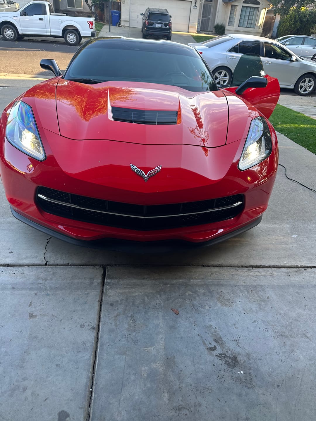 Customer photo review of Corvette C7 Carbon Flash Front Bumper Grill
