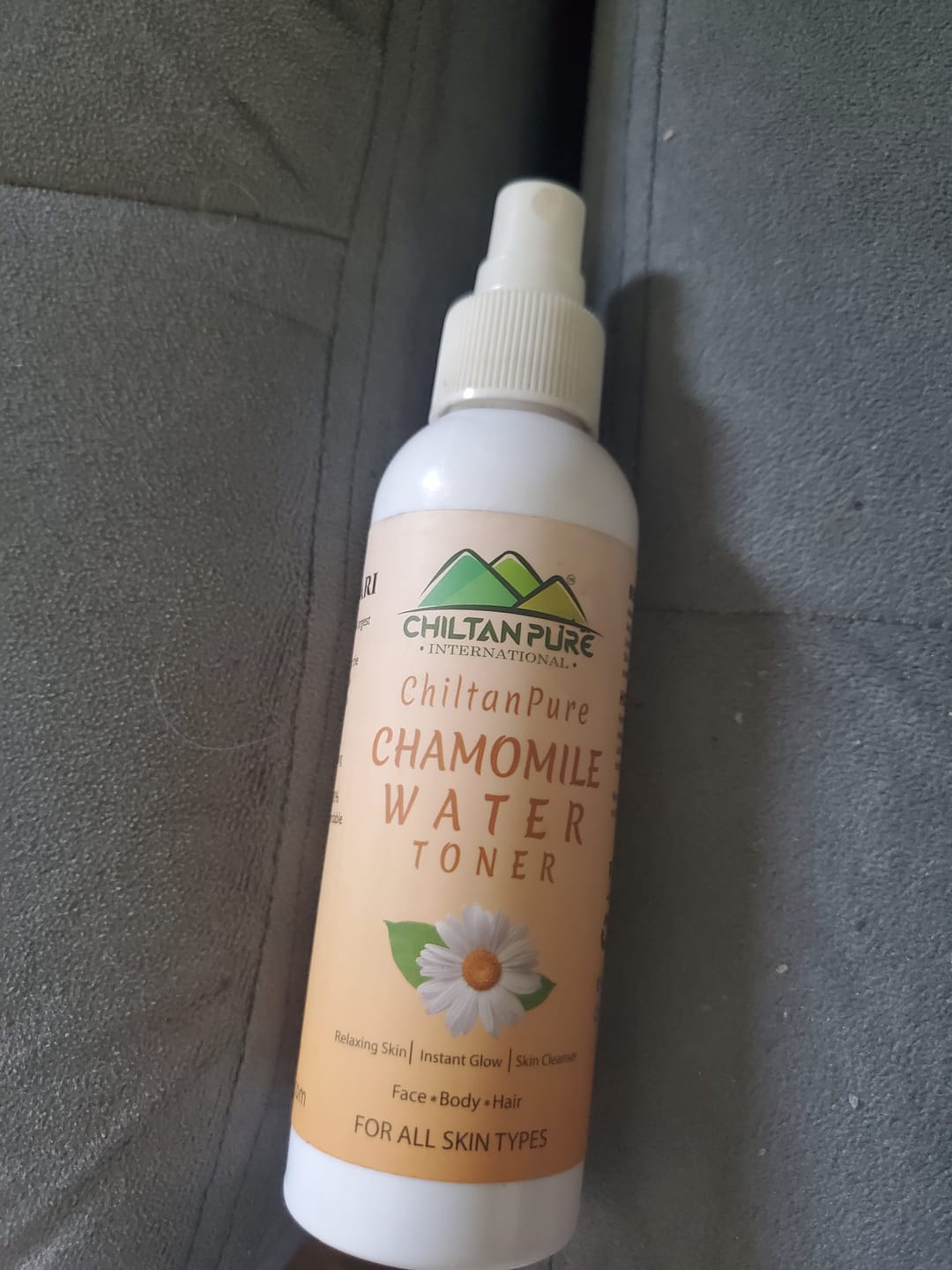 Customer photo review of Chamomile Floral Water – Reduce Redness, Irritation, Makes Skin Soft & Radiant [Toner] 150ml
