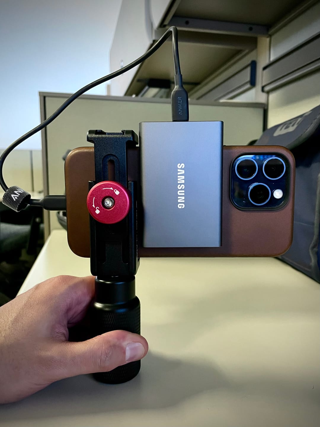 Customer photo review of Beastclamp - Universal Smartphone Clamp