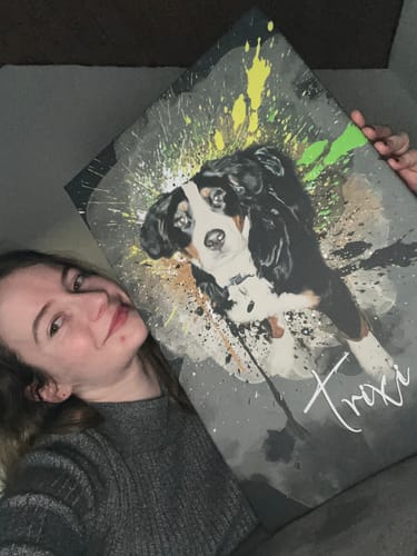 Customer photo review of Graffiti Pawtrait