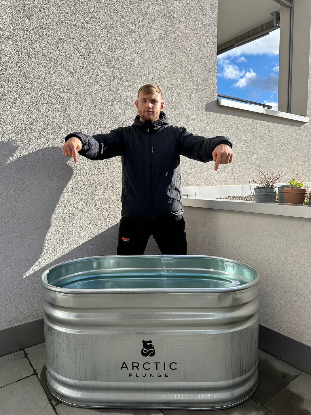 Customer photo review of Eisbad Stahlwanne