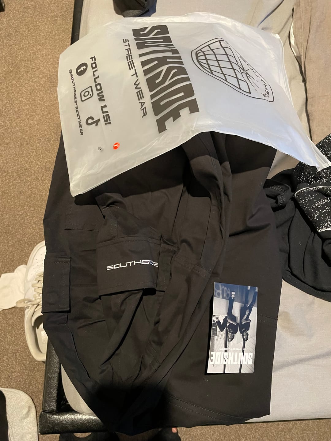 Customer photo review of Southside - Black Cargo Pants