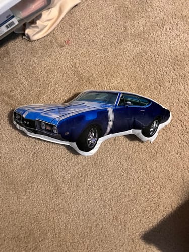 Customer photo review of Create A Custom Car Pillow