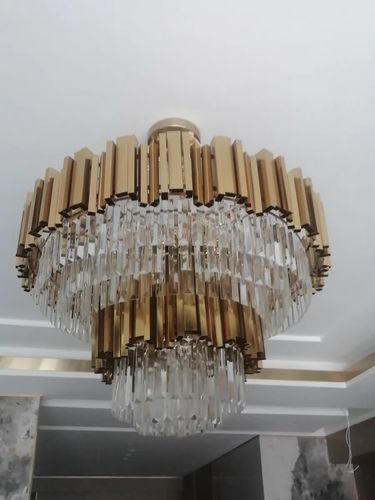 Customer photo review of JC Bobon Alfonso Crystal Round Chandelier