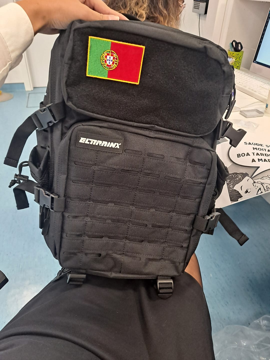 Customer photo review of Parche Banderas Paises Mundo