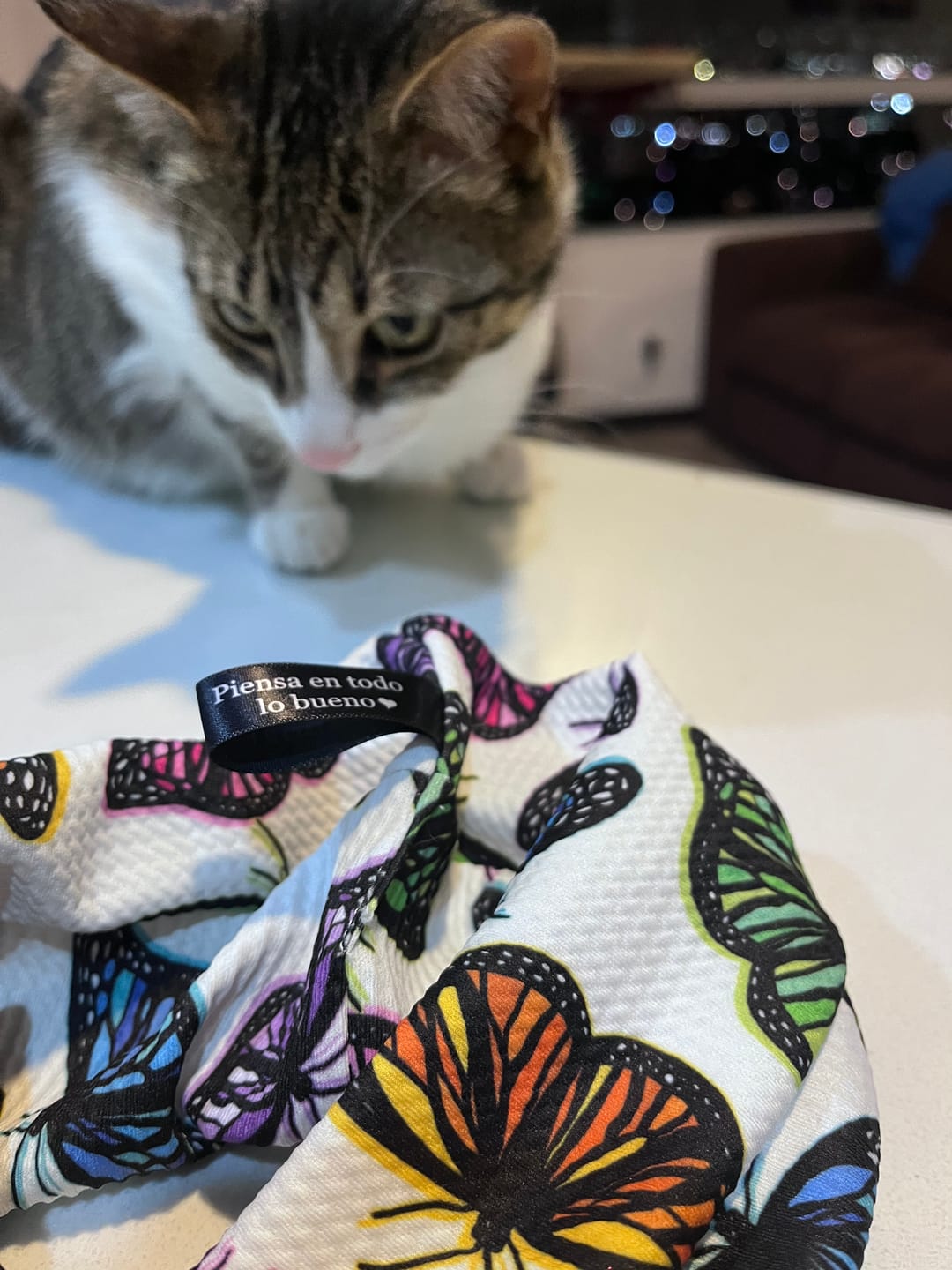 Customer photo review of Banda Cruzada - White Butterflies