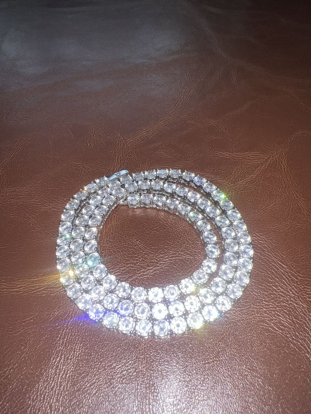 Customer photo review of ICE BREAKER CHAIN. - 5MM WHITE GOLD