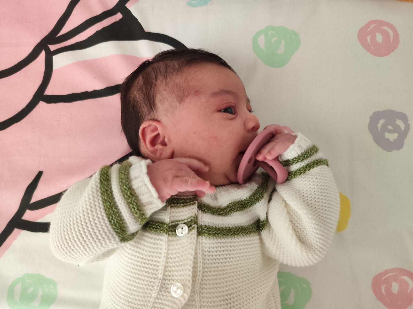 Customer photo review of Kit 2 Chupetes Rosa y Rosa Pálido Nenina & Co