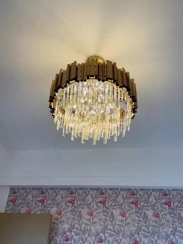 Customer photo review of JC Bobon Alfonso Crystal Round Chandelier