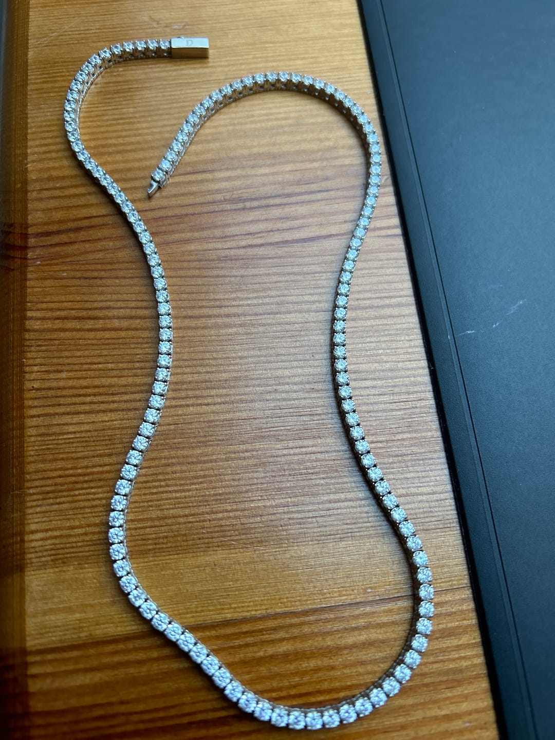 Customer photo review of ICE BREAKER CHAIN. - 3MM WHITE GOLD