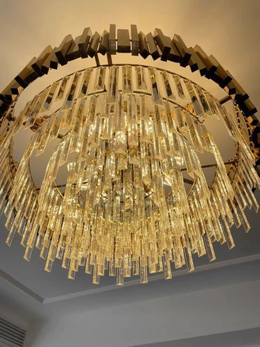 Customer photo review of JC Bobon Alfonso Crystal Round Chandelier
