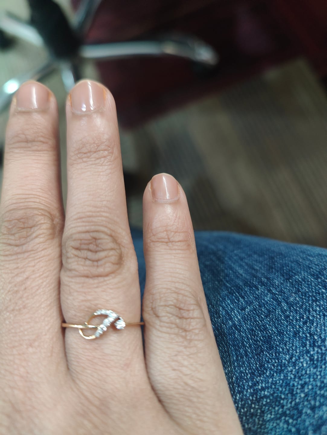 Customer photo review of Aarna Diamond Ring