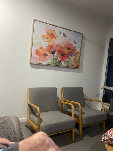 Customer photo review of Watercolour Poppies