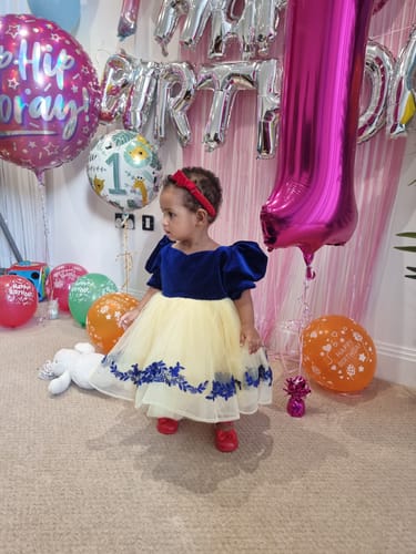 Louis O. review of Toddler Birthday Party Dress Red Bow Flower Princess Dress image 1 out of 1