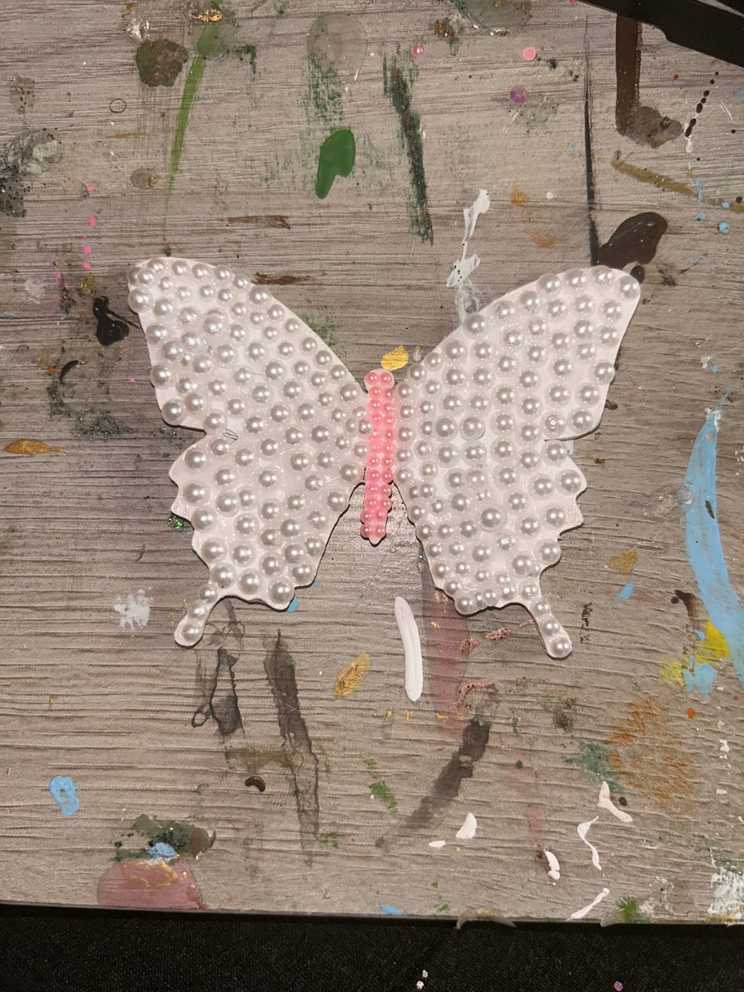 Customer photo review of Unfinished Wood Butterfly | Insect | Animal | Wildlife | Craft Cutout | up to 24" DIY
