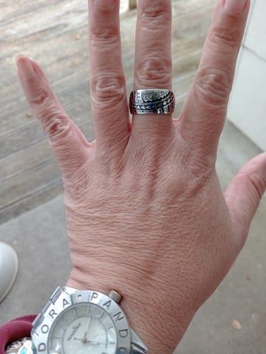 Customer photo review of SILVER LE TAU RING