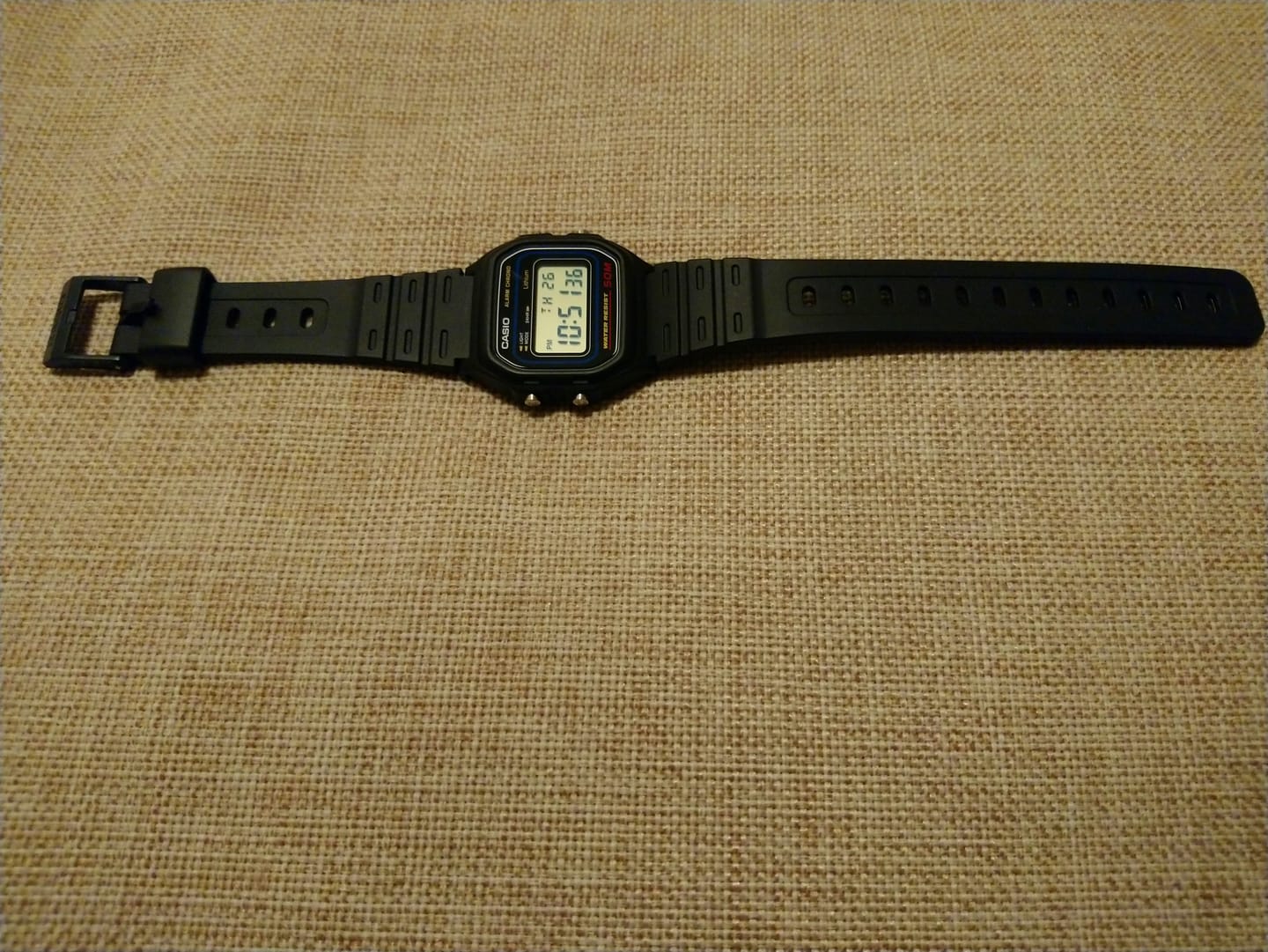 Customer photo review of Reloj Casio Vintage W-59-1VQD Azul/Negro