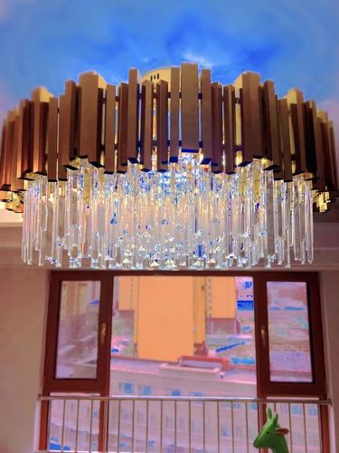 Customer photo review of JC Bobon Alfonso Crystal Round Chandelier