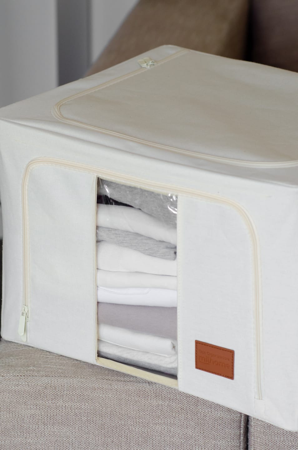 Customer photo review of Caja Organizadora de Tela Diseño Estructural Milhome