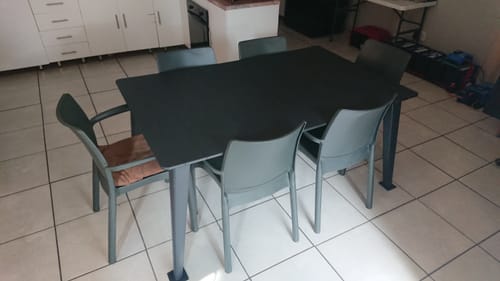 Customer photo review of Lima Table - Graphite