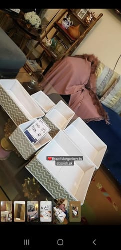 Customer photo review of Qoolish Pack of 6 White Drawer Organiser Set: Tidy-Up Your Space!