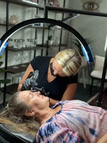 Customer photo review of The CosmoGlo XL Light Bundle + Phone Clip