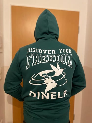 Customer photo review of DISCOVER YOUR FREEDOM  - Unisex Organic Hoodie
