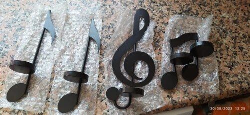 Customer photo review of Ledsen™ CandleHolder - Musiknote Vægmonteret Lysestage