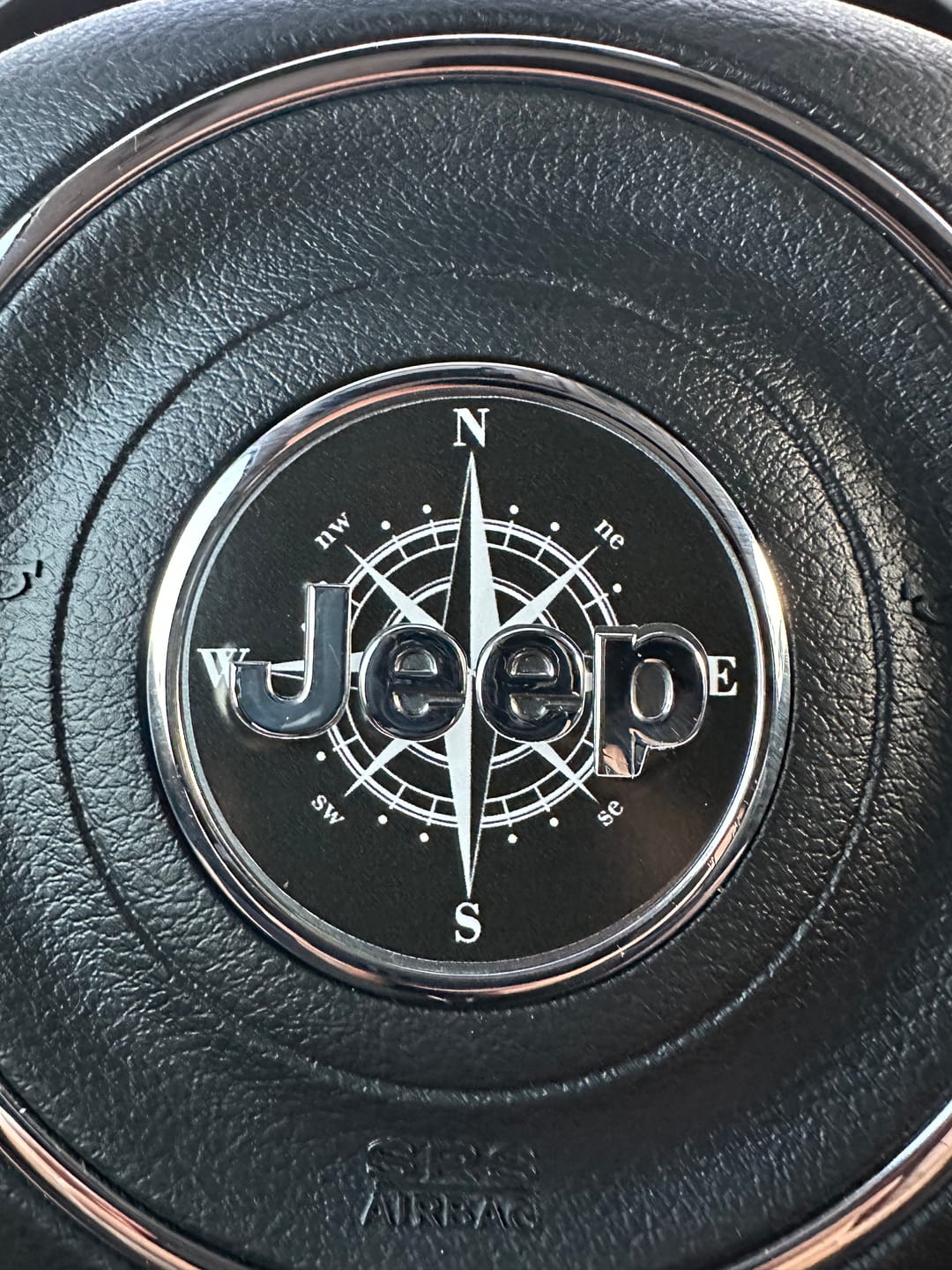 Customer photo review of Compass Steering Wheel Decal for Jeep