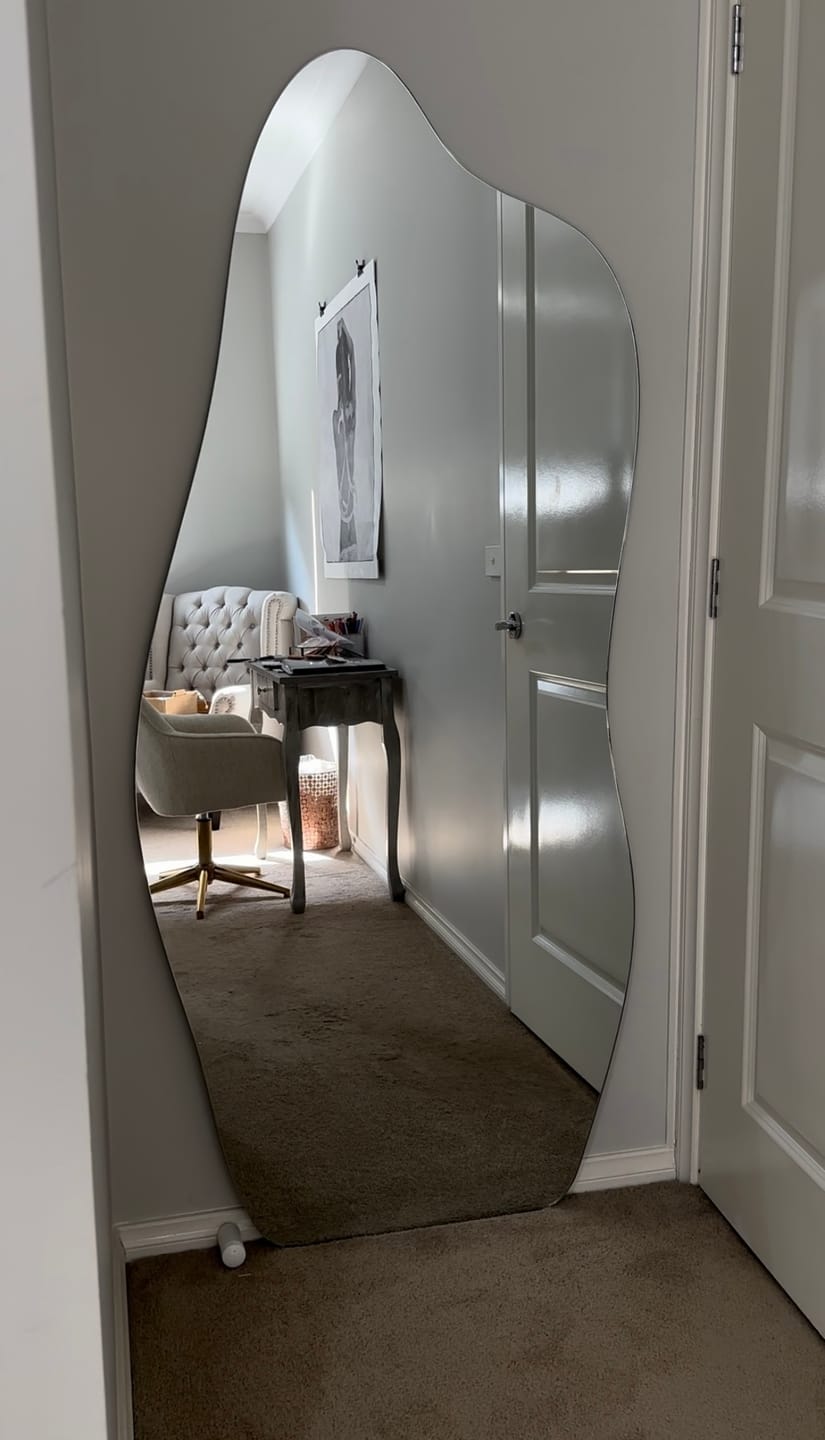 Customer photo review of Cassia - Frameless Full Length Mirror